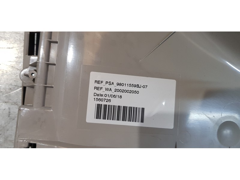 Recambio de parasol izquierdo para citroen c4 grand picasso feel referencia OEM IAM 98011559BJ   Recambio de parasol izquierdo para citroen c4 grand picasso feel referencia OEM IAM 98011559BJ