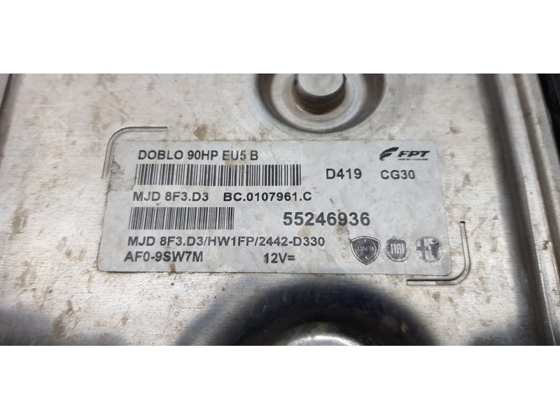 Recambio de centralita motor uce para fiat doblo active referencia OEM IAM 55246936   Recambio de centralita motor uce para fiat doblo active referencia OEM IAM 55246936