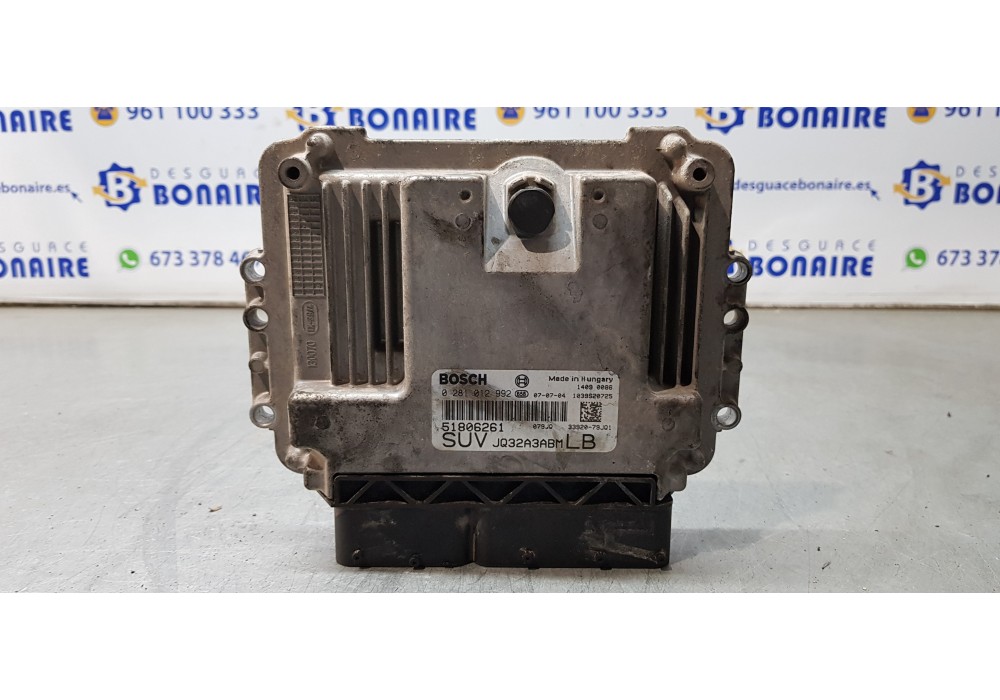 Recambio de centralita motor uce para fiat sedici (189) 1.9 8v multijet dynamic referencia OEM IAM 51806261  