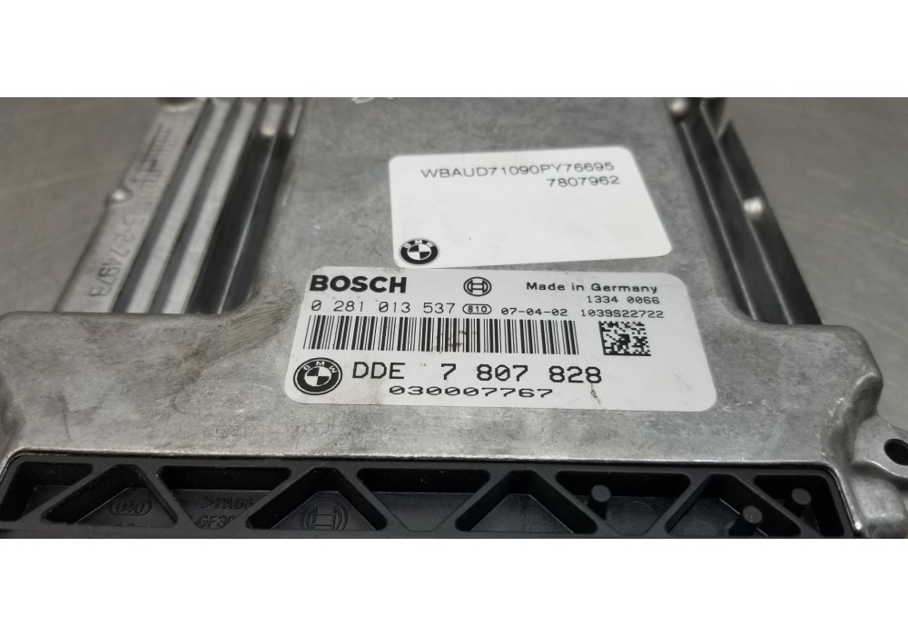 Recambio de centralita motor uce para bmw serie 1 berlina (e81/e87) 118d referencia OEM IAM 7807828 0281013537  Recambio de centralita motor uce para bmw serie 1 berlina (e81/e87) 118d referencia OEM IAM 7807828 0281013537