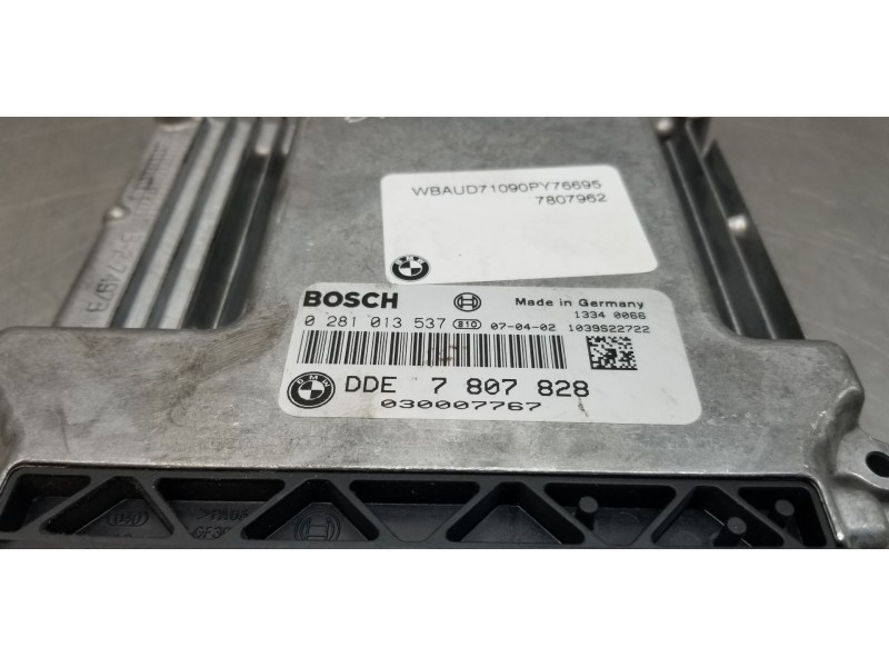 Recambio de centralita motor uce para bmw serie 1 berlina (e81/e87) 118d referencia OEM IAM 7807828 0281013537  Recambio de centralita motor uce para bmw serie 1 berlina (e81/e87) 118d referencia OEM IAM 7807828 0281013537