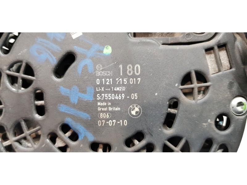 Recambio de alternador para bmw serie 3 cabrio (e93) 320i referencia OEM IAM 12317550469 0121715017  Recambio de alternador para bmw serie 3 cabrio (e93) 320i referencia OEM IAM 12317550469 0121715017