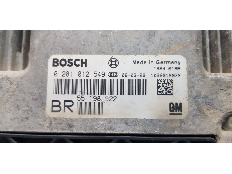Recambio de centralita motor uce para opel zafira b cosmo referencia OEM IAM 55198922 0281012549  Recambio de centralita motor uce para opel zafira b cosmo referencia OEM IAM 55198922 0281012549