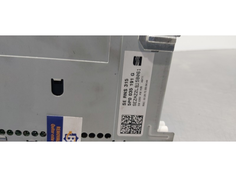 Recambio de pantalla multifuncion para seat altea (5p1) fr referencia OEM IAM 5P0035191G   Recambio de pantalla multifuncion para seat altea (5p1) fr referencia OEM IAM 5P0035191G