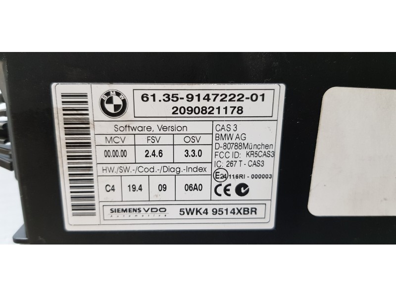 Recambio de modulo electronico para bmw x5 (e70) xdrive35d referencia OEM IAM 61359147222  