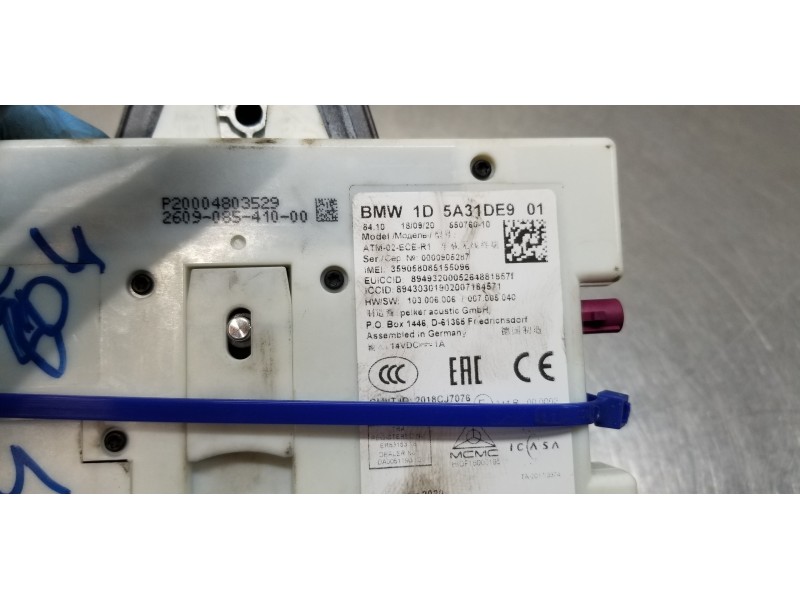 Recambio de antena para bmw serie 1 lim. (f40) 116d referencia OEM IAM 5A31DE9 65205A59AB3 65209371345
