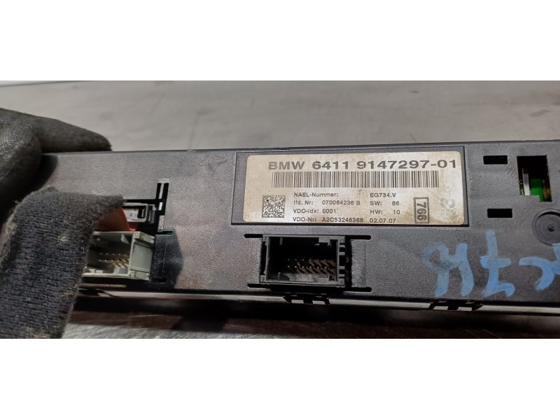 Recambio de mando climatizador para bmw serie 3 cabrio (e93) 320i referencia OEM IAM 64119147297   Recambio de mando climatizador para bmw serie 3 cabrio (e93) 320i referencia OEM IAM 64119147297