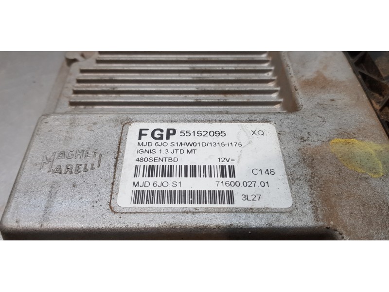 Recambio de centralita motor uce para suzuki ignis rm (mh) básico referencia OEM IAM 3392086GP1 55192095  Recambio de centralita motor uce para suzuki ignis rm (mh) básico referencia OEM IAM 3392086GP1 55192095