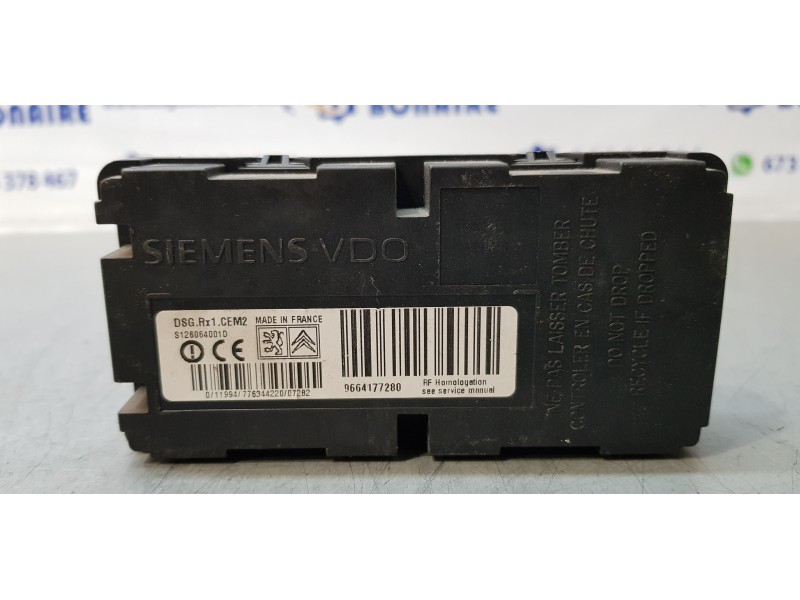 Recambio de modulo electronico para peugeot 207 cc sport referencia OEM IAM 9664177280  