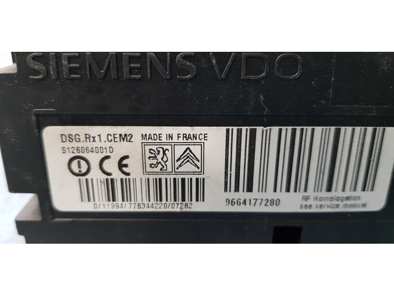 Recambio de modulo electronico para peugeot 207 cc sport referencia OEM IAM 9664177280  