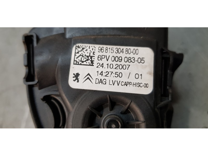 Recambio de pedal acelerador para peugeot 207 cc sport referencia OEM IAM 9681530480   Recambio de pedal acelerador para peugeot 207 cc sport referencia OEM IAM 9681530480