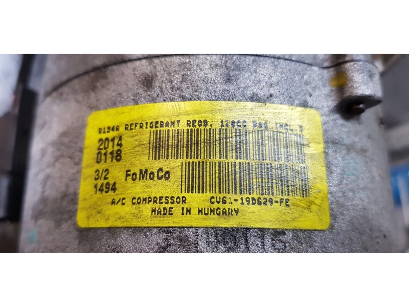 Recambio de compresor aire acondicionado para ford c-max titanium referencia OEM IAM CV6119D629FE   Recambio de compresor aire acondicionado para ford c-max titanium referencia OEM IAM CV6119D629FE