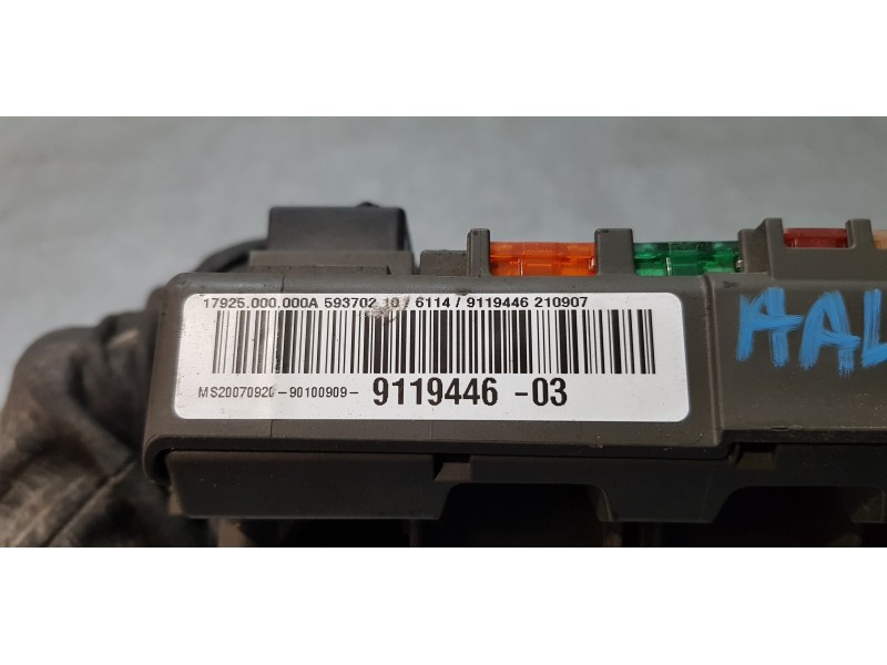 Recambio de caja reles / fusibles para bmw serie 1 coupe (e82) 123d referencia OEM IAM 9119446   Recambio de caja reles / fusibles para bmw serie 1 coupe (e82) 123d referencia OEM IAM 9119446