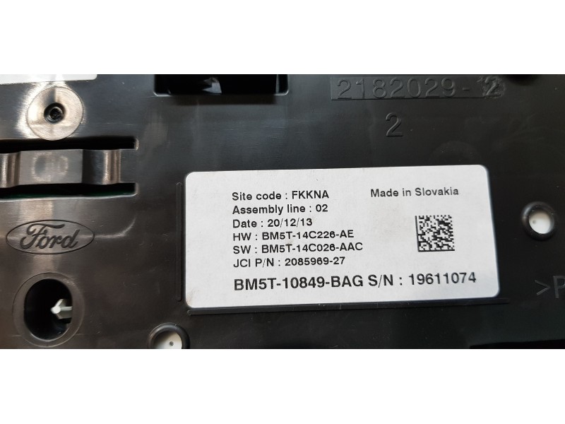 Recambio de cuadro instrumentos para ford c-max titanium referencia OEM IAM BM5T10849BAG   Recambio de cuadro instrumentos para ford c-max titanium referencia OEM IAM BM5T10849BAG
