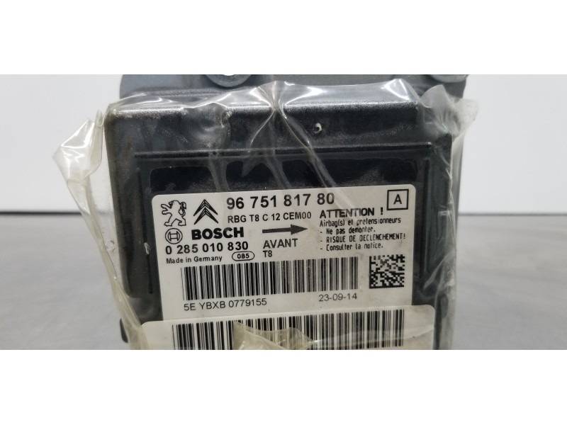 Recambio de centralita airbag para peugeot 5008 active referencia OEM IAM 9675181780 0285010830  Recambio de centralita airbag para peugeot 5008 active referencia OEM IAM 9675181780 0285010830