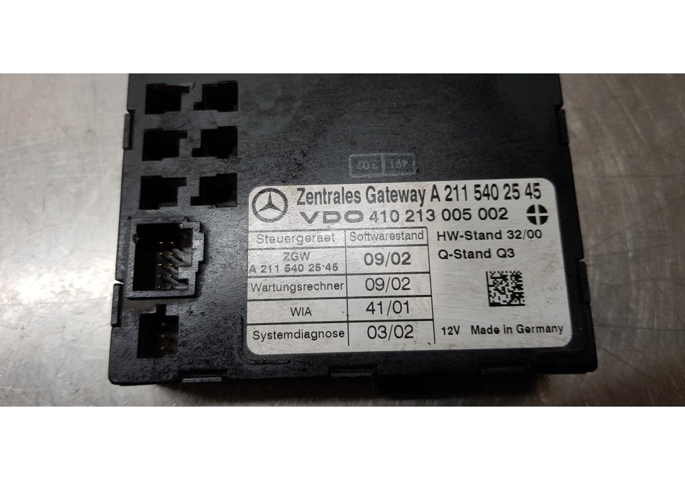 Recambio de modulo electronico para mercedes clase e (w211) berlina e 220 cdi (211.006) referencia OEM IAM A2115402545   Recambio de modulo electronico para mercedes clase e (w211) berlina e 220 cdi (211.006) referencia OEM IAM A2115402545