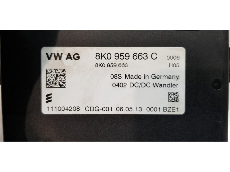 Recambio de modulo electronico para seat toledo (kg3) reference referencia OEM IAM 8K0959663C   Recambio de modulo electronico para seat toledo (kg3) reference referencia OEM IAM 8K0959663C