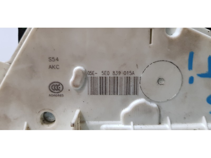 Recambio de cerradura puerta trasera izquierda para skoda octavia combi (5e5) like referencia OEM IAM 5E0839015A   Recambio de cerradura puerta trasera izquierda para skoda octavia combi (5e5) like referencia OEM IAM 5E0839015A