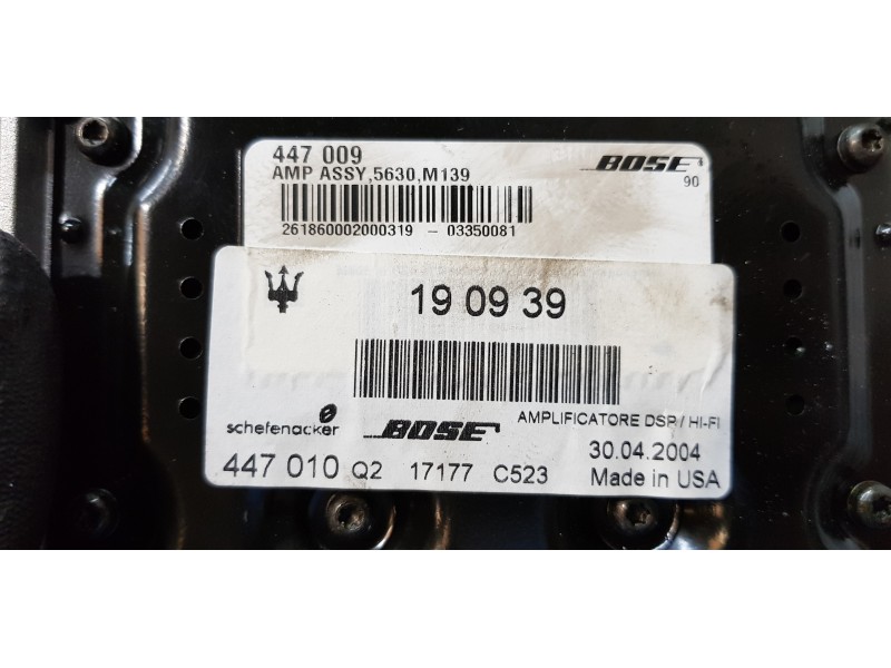 Recambio de modulo electronico para maserati quattroporte básico referencia OEM IAM 190939  