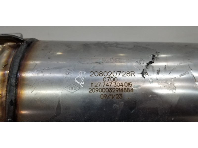 Recambio de filtro de particulas para renault trafic furgón l2 referencia OEM IAM 208020728R  