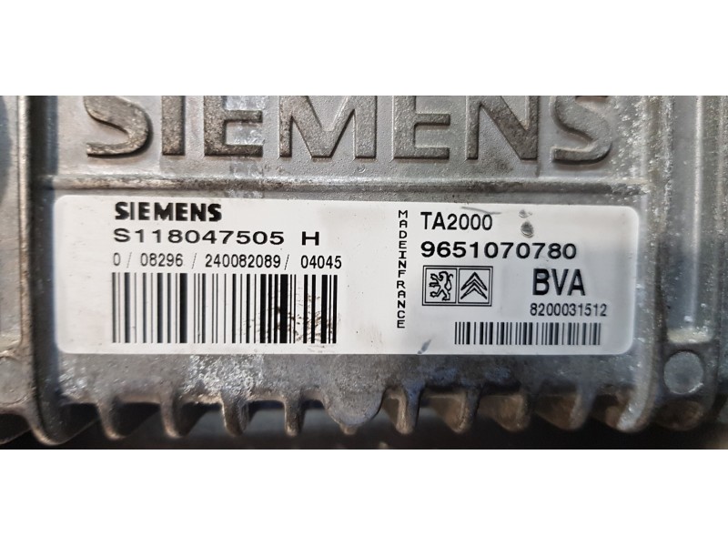 Recambio de centralita cambio automatico para peugeot 307 (s1) xr referencia OEM IAM 9651070780   Recambio de centralita cambio automatico para peugeot 307 (s1) xr referencia OEM IAM 9651070780