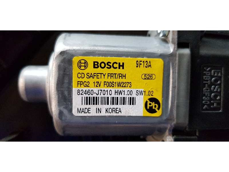 Recambio de elevalunas delantero derecho para kia ceed business referencia OEM IAM 82481J7000 6 PINES 