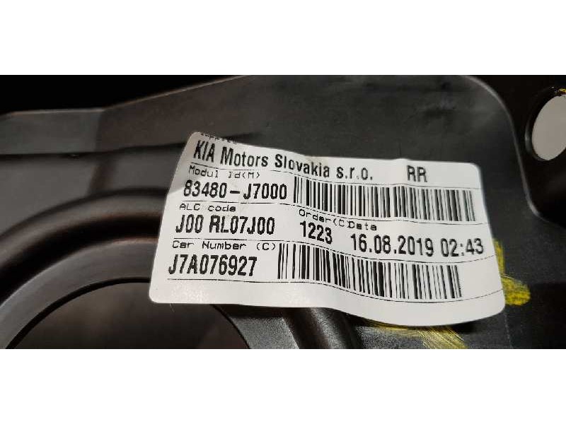 Recambio de elevalunas trasero derecho para kia ceed business referencia OEM IAM 83481J7000 2 PINES 