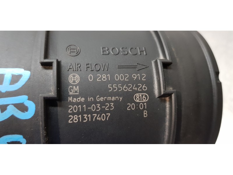 Recambio de caudalimetro para opel astra j lim. cosmo referencia OEM IAM 55562426   Recambio de caudalimetro para opel astra j lim. cosmo referencia OEM IAM 55562426