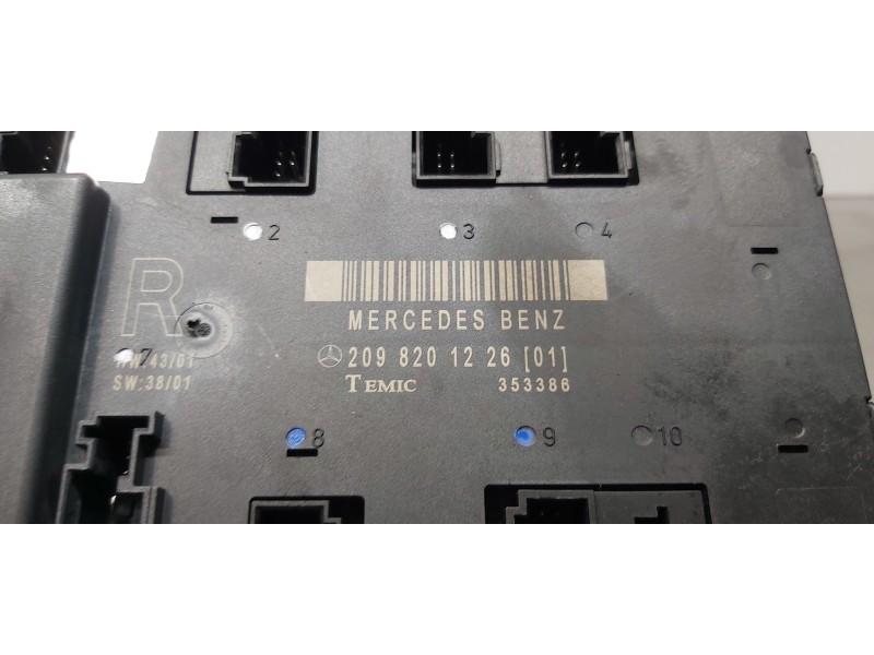 Recambio de centralita cierre para mercedes clase clk (w209) coupe 320 (209.365) referencia OEM IAM 2098201226  