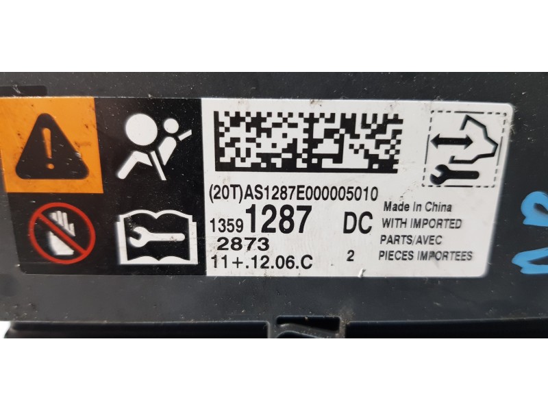 Recambio de centralita airbag para chevrolet captiva 2.2 vcdi lt 2wd referencia OEM IAM 13591287   Recambio de centralita airbag para chevrolet captiva 2.2 vcdi lt 2wd referencia OEM IAM 13591287