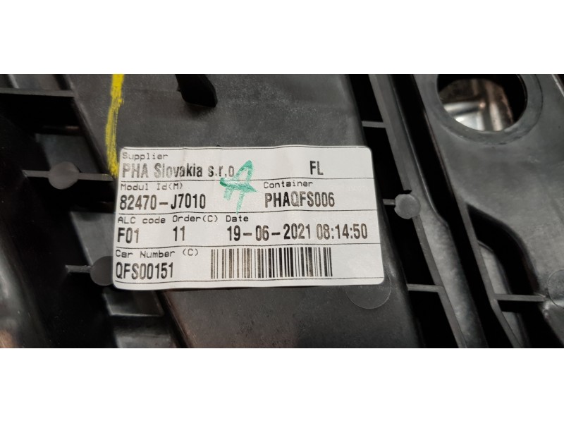 Recambio de elevalunas delantero izquierdo para kia ceed sportswagon tech referencia OEM IAM 82471J7000 82470J7010 