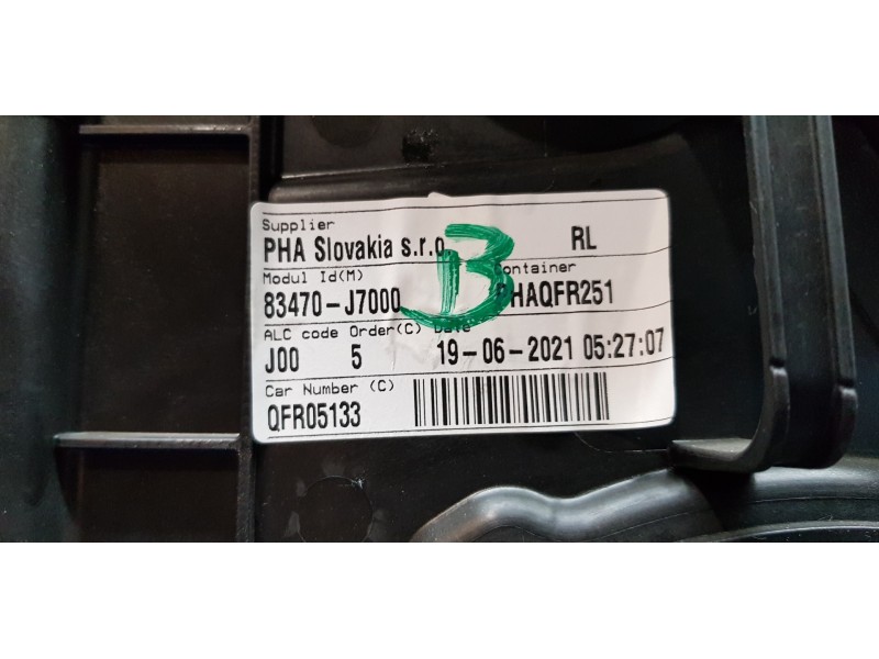 Recambio de elevalunas trasero izquierdo para kia ceed sportswagon tech referencia OEM IAM 83471J7000 83470J7000 83450J7000