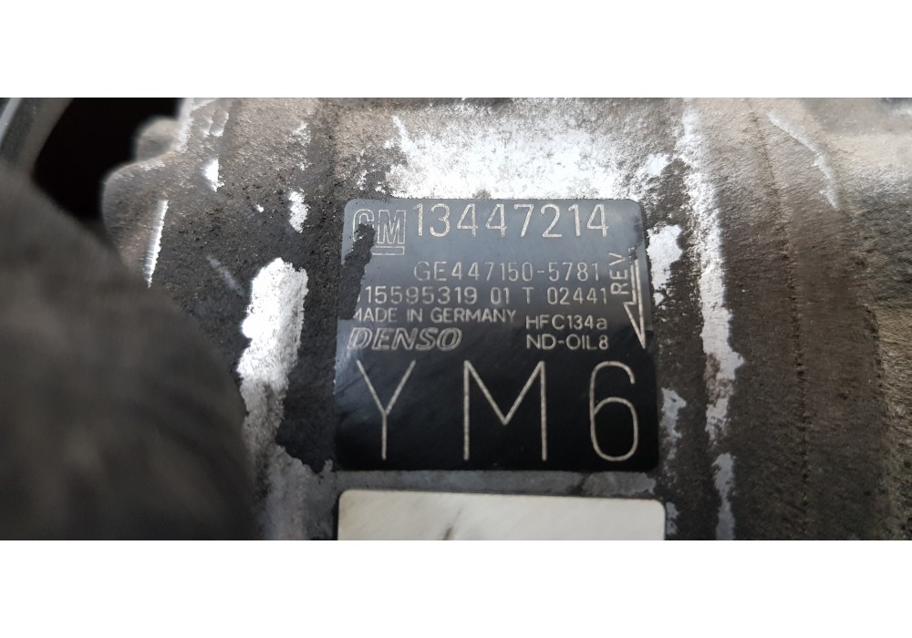 Recambio de compresor aire acondicionado para opel corsa e edition ecoflex referencia OEM IAM 13447214  