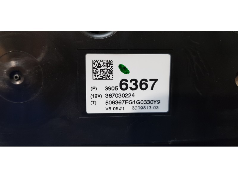 Recambio de cuadro instrumentos para opel corsa e edition ecoflex referencia OEM IAM 39056367   Recambio de cuadro instrumentos para opel corsa e edition ecoflex referencia OEM IAM 39056367