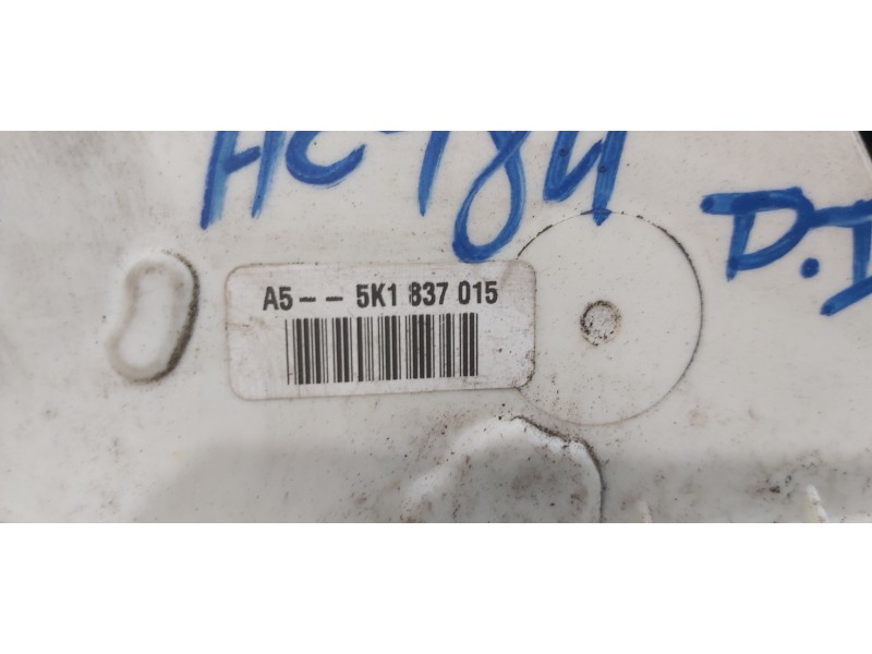 Recambio de cerradura puerta delantera izquierda para volkswagen golf vi (5k1) sport referencia OEM IAM 5K1837015J   Recambio de cerradura puerta delantera izquierda para volkswagen golf vi (5k1) sport referencia OEM IAM 5K1837015J