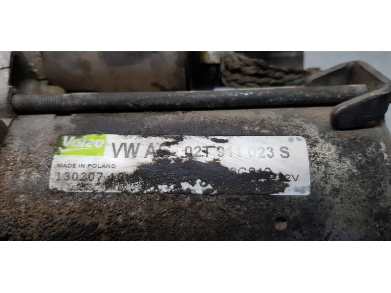 Recambio de motor arranque para volkswagen polo (9n3) match referencia OEM IAM 02T911023S   Recambio de motor arranque para volkswagen polo (9n3) match referencia OEM IAM 02T911023S