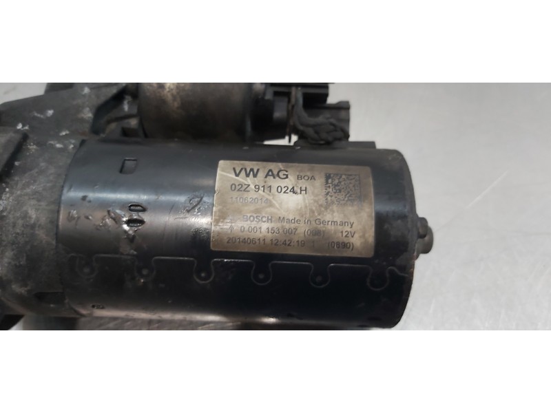 Recambio de motor arranque para seat toledo (kg3) reference referencia OEM IAM 02Z911024H   Recambio de motor arranque para seat toledo (kg3) reference referencia OEM IAM 02Z911024H