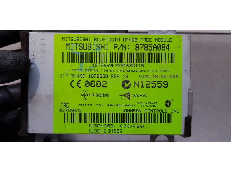 Recambio de modulo electronico para mitsubishi space star (a00) motion referencia OEM IAM 8785A084   Recambio de modulo electronico para mitsubishi space star (a00) motion referencia OEM IAM 8785A084