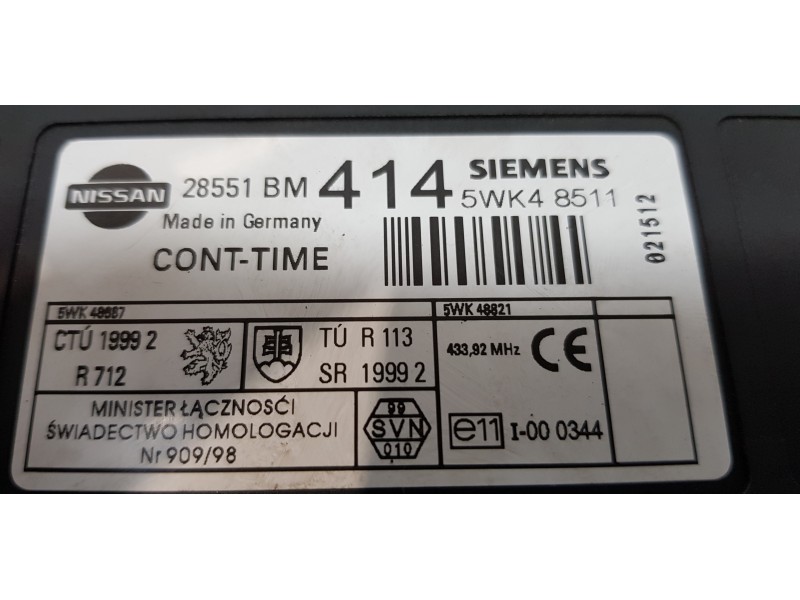 Recambio de modulo confort para nissan almera (n16/e) ambience referencia OEM IAM 28551BM414   Recambio de modulo confort para nissan almera (n16/e) ambience referencia OEM IAM 28551BM414