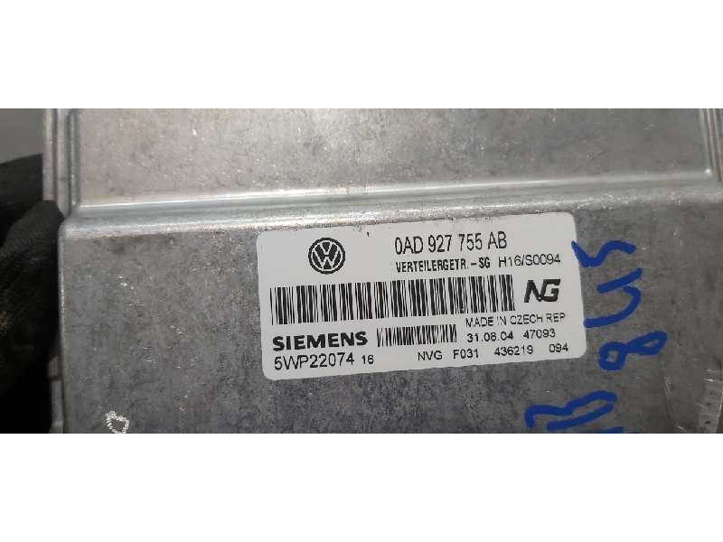 Recambio de centralita cambio automatico para volkswagen touareg (7la) tdi v10 referencia OEM IAM 0AD927755AB   Recambio de centralita cambio automatico para volkswagen touareg (7la) tdi v10 referencia OEM IAM 0AD927755AB