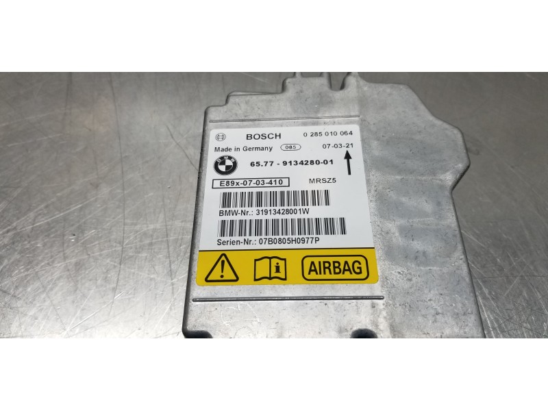 Recambio de centralita airbag para bmw serie 1 berlina (e81/e87) 118d referencia OEM IAM 65779134280   Recambio de centralita airbag para bmw serie 1 berlina (e81/e87) 118d referencia OEM IAM 65779134280