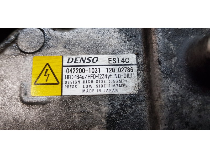 Recambio de compresor aire acondicionado para toyota auris touring sports (e18) hybrid advance referencia OEM IAM 8837047032   Recambio de compresor aire acondicionado para toyota auris touring sports (e18) hybrid advance referencia OEM IAM 8837047032