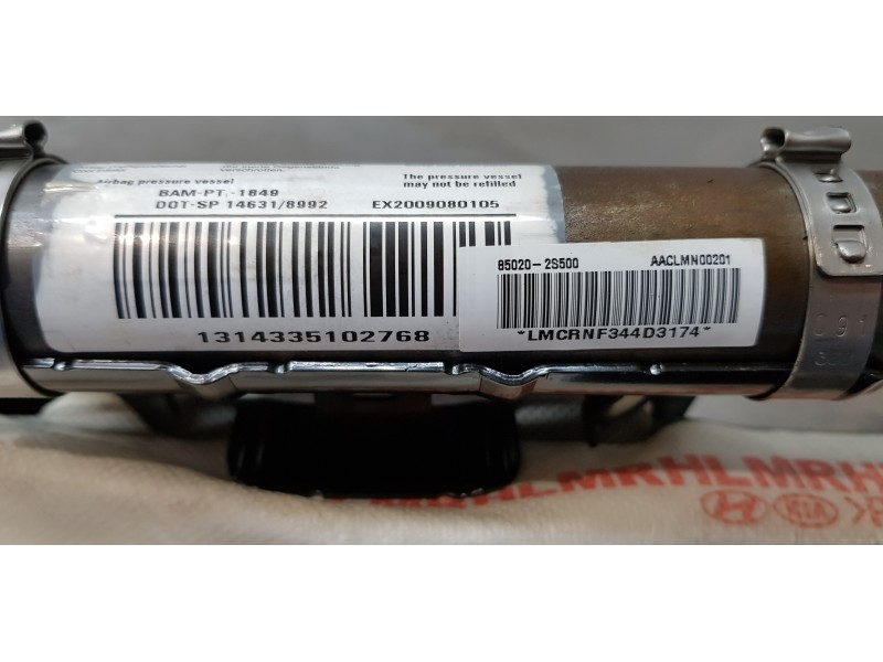 Recambio de airbag cortina delantero derecho para hyundai ix35 comfort 2wd referencia OEM IAM 850202S500  