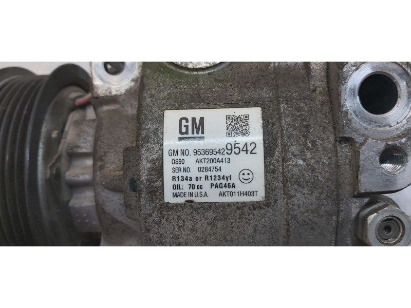 Recambio de compresor aire acondicionado para opel mokka edition ecoflex referencia OEM IAM 95369542   Recambio de compresor aire acondicionado para opel mokka edition ecoflex referencia OEM IAM 95369542