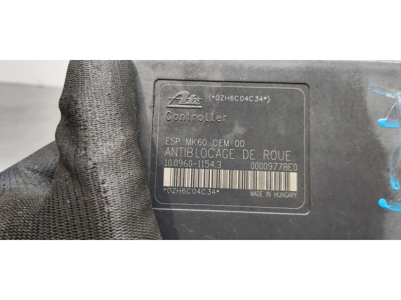 Recambio de abs para peugeot 1007 sport referencia OEM IAM 9654777580  