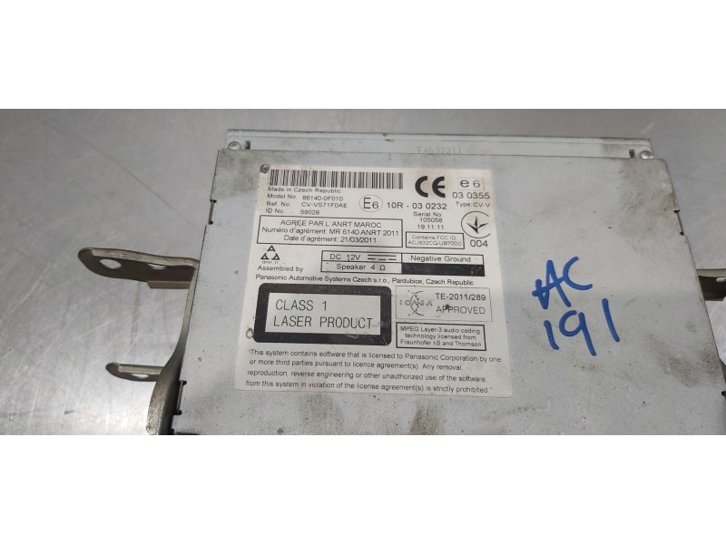 Recambio de sistema navegacion gps para toyota verso active referencia OEM IAM 861400F010  