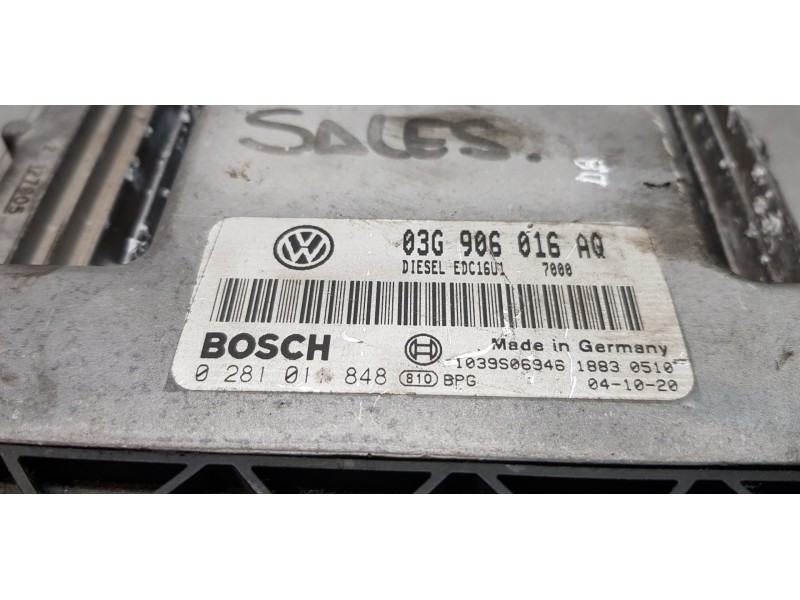 Recambio de centralita motor uce para skoda octavia berlina (1z3) trend referencia OEM IAM 03G906016AQ   Recambio de centralita motor uce para skoda octavia berlina (1z3) trend referencia OEM IAM 03G906016AQ