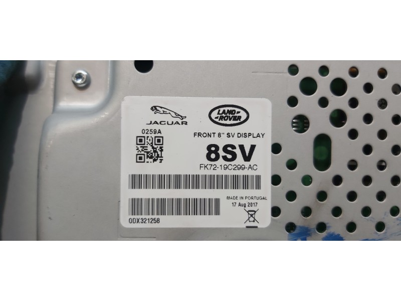 Recambio de pantalla multifuncion para jaguar xf r-sport awd referencia OEM IAM T2R23589  