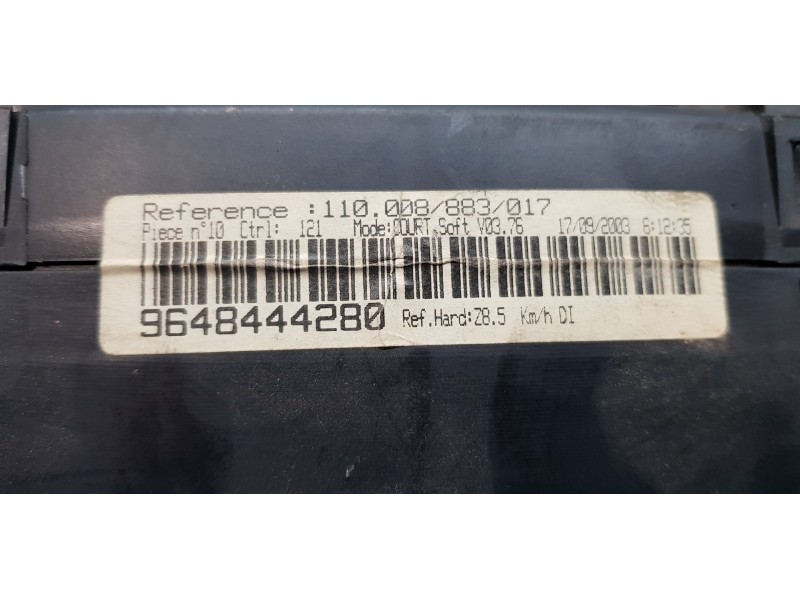 Recambio de cuadro instrumentos para peugeot 607 (s1) pack referencia OEM IAM 9648444280   Recambio de cuadro instrumentos para peugeot 607 (s1) pack referencia OEM IAM 9648444280