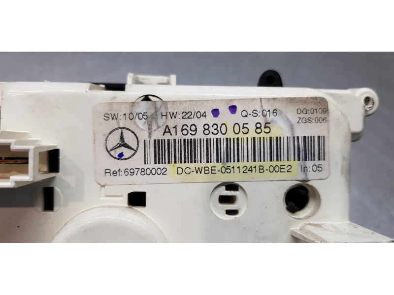 Recambio de mando climatizador para mercedes clase b (w245) 200 (245.233) referencia OEM IAM A1698300585   Recambio de mando climatizador para mercedes clase b (w245) 200 (245.233) referencia OEM IAM A1698300585